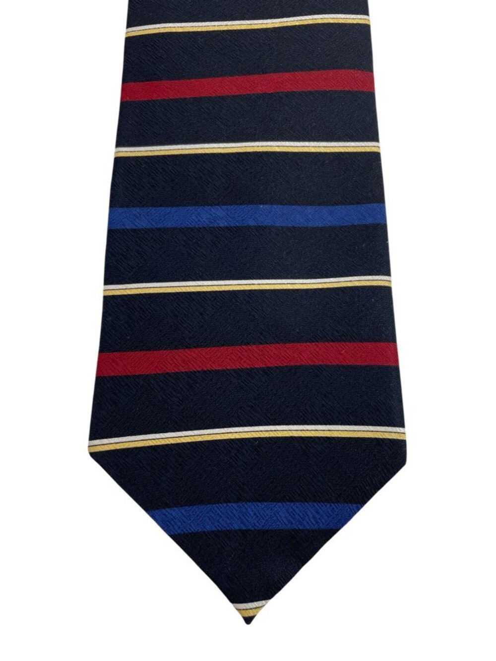 Evan Picone Multicolor Striped 100% Silk Mens Tie Necktie